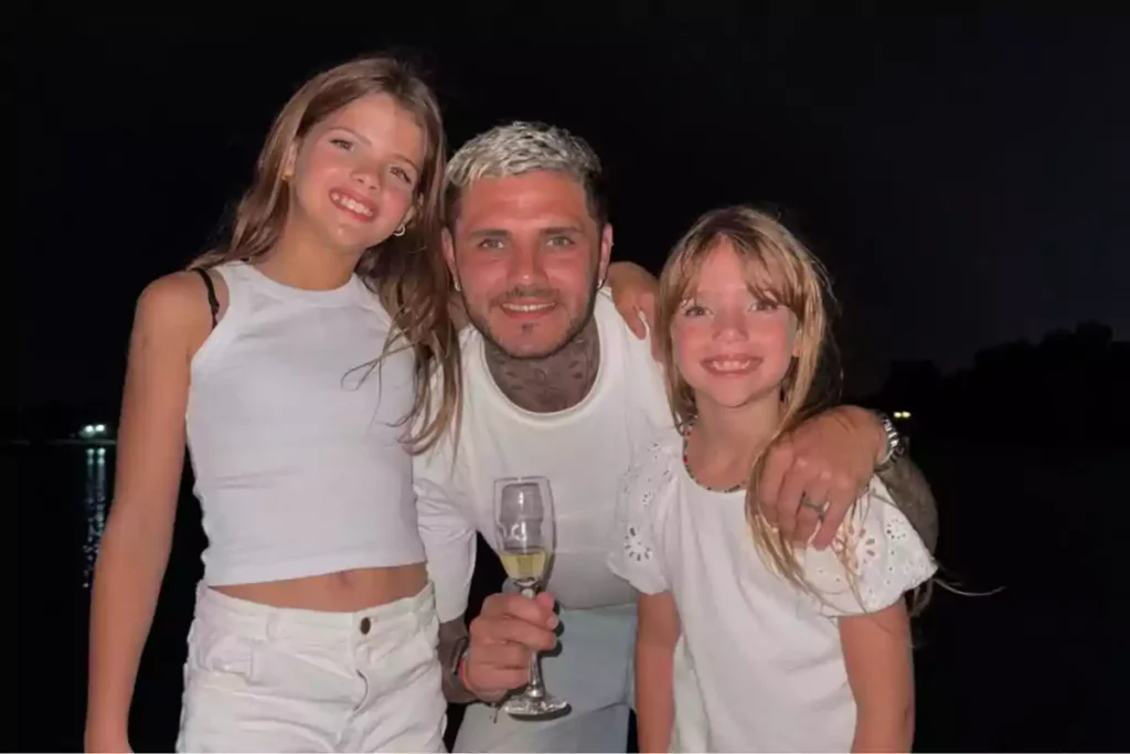 Después de 4 meses, Mauro Icardi volvió a revincularse con sus hijas en Nordelta
