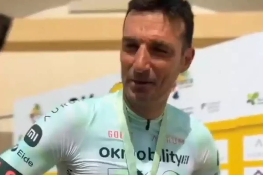 Lionel Scaloni participó en una competencia de ciclismo en Mallorca