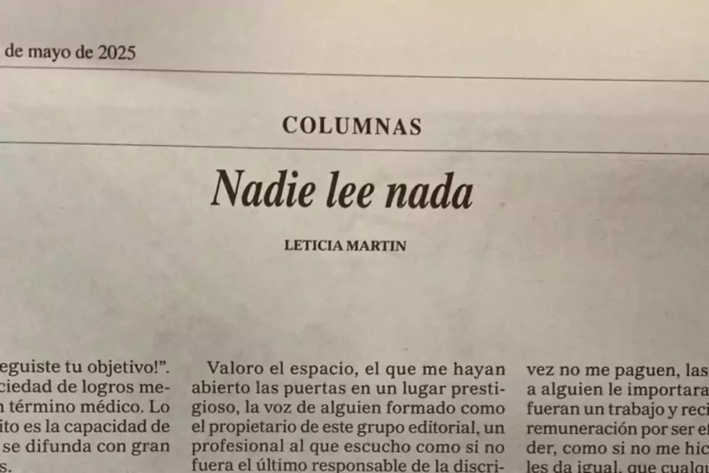 Perfil publicó una columna donde la autora denunció que no cobra hace seis meses