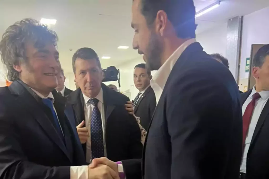 su vice se reunió con Javier Milei