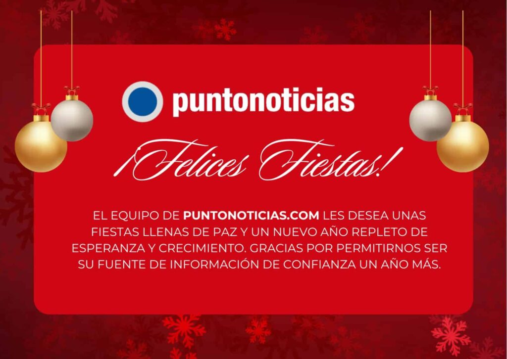 ¡Felices Fiestas de parte de todo el equipo de puntonoticias.com!